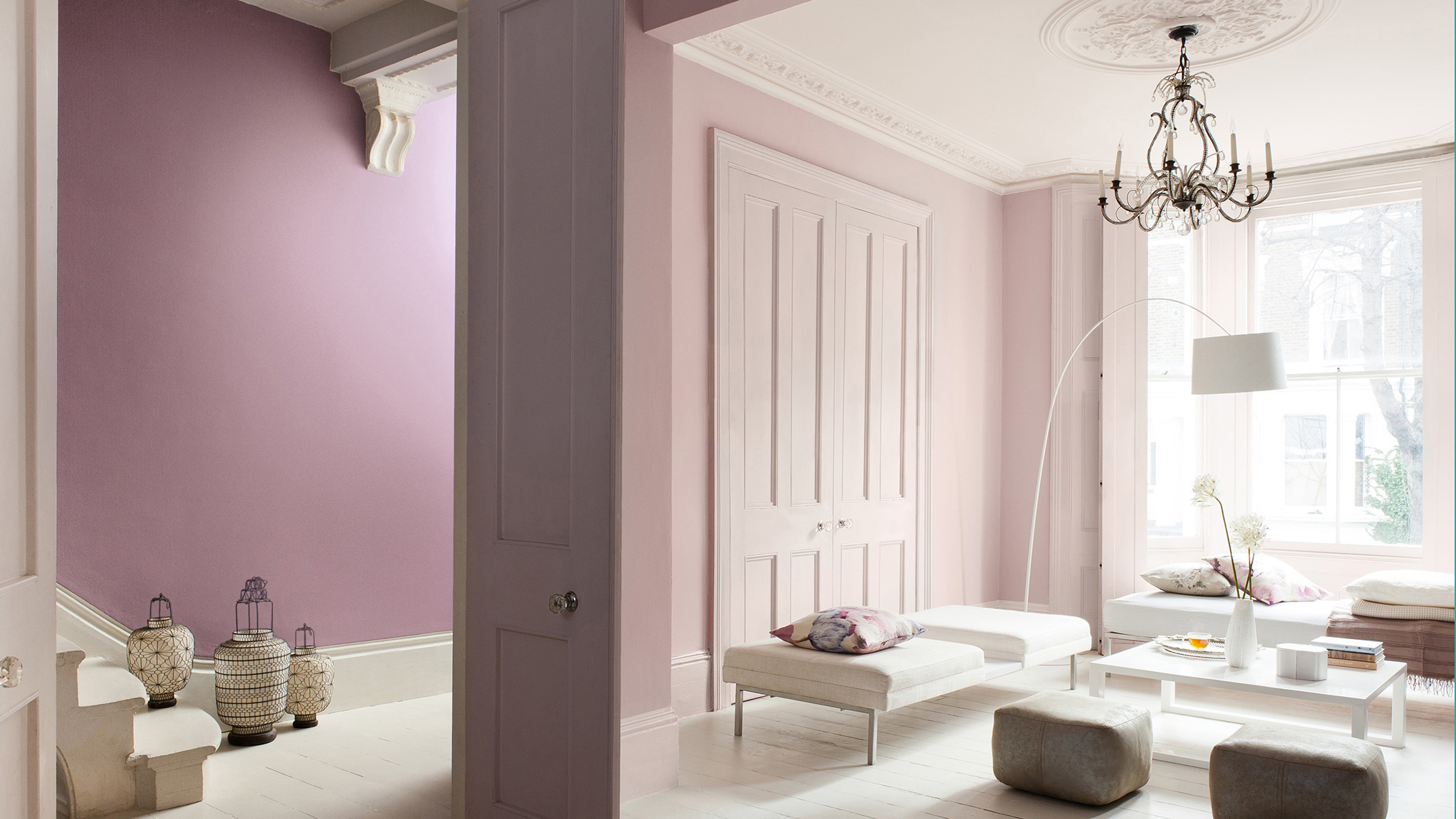 Pair florals with soothing subtle purple | Dulux